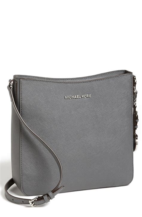 michael kors jet set crossbody gray